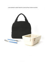Bolsa Bento de Mano Bolsa de Aislamiento Térmico Bolsa de Lonchera Bolsa de Almuerzo con Bolsa de Almacenamiento de Lonchera Trabajo y Escuela - details 1