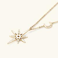 Collar de moissanita completa de plata 100% 925, gargantilla de estrella y luna chapada en oro de 18 quilates, joyería de lujo para hijab, regalo para mujer, oficial de Miravia - details 2