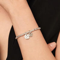 UNOde50- pulsera de abalorios redonda, pulsera de letras de la suerte - details 3