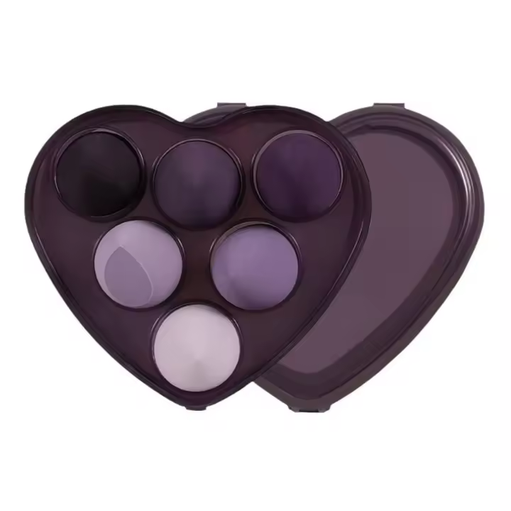 Juego de Huevos De Belleza En forma De corazón, almohadillas De Agua Puff, Maquillaje, Cojín De Aire Esponja - 1