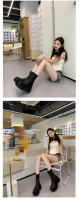 Botas Elásticas De Mujer, Botas Redondas De Moda De Suela Gruesa - details 8