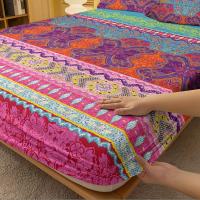 Juego de sábanas bohemias ajustables de color, ropa de cama suave y cómoda de estilo bohemio para dormitorio, 2/3 unidades - details 1