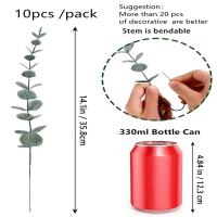 Ramas de Eucalipto Artificiales 10pcs Ideal para Decoración de Hogar, Ramo, Centro de Mesa, Boda, Navidad - details 4