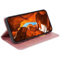 Funda de Teléfono de Cuero de Vaca PU para Google Pixel 9 Pro Textura de Cuero Acabado Magnético - details 1