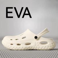 Zapatos con agujeros para hombre, zapatillas de deporte informales con suela suave para exteriores de verano con plataforma para hombre - details 2