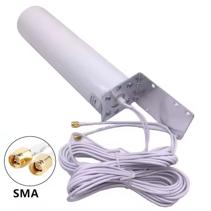 Antena Exterior de Alta Ganancia 4G LTE Conector CRC9/TS9/SMA de 5m Ideal para Router de 3G 4G - 1