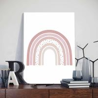 Póster Decorativo Rosa para Habitación de Niñas con Marco Pintura en Lienzo de Amor de Mariposa Arte de Pared para Cuarto de Bebé Marca JUBEER Material Lienzo - details 9