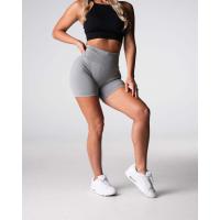 Nylon de poliéster catiónico de estilo europeo y americanoABPantalones cortos de Yoga sin costuras de flor oscura con elevación de cadera grande de hilo de alta elasticidad pantalones de Fitness - details 10