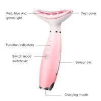 Masajeador facial, Antiarrugas Masajeador Cara Cuello, 45 ℃ y 3 modos de masaje con dispositivo facial, EMS Masajeador Facial eléctrico con 45 ℃ y 3 modos la piel del cuello - details 2