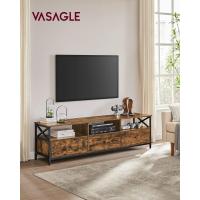Mueble de TV Industrial 65 Pulgadas, 3 Cajones, Acero, Marrón Rústico y Negro - details 10