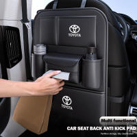 Almohadilla de protección para asiento trasero de coche, de cuero PU, almohadilla de protección para asiento trasero, antipatadas, adecuada para Wish Vios Wigo Fortuner Veloz Innova Corolla Auris Hilux Camry Raize Prius Avalon Alphard - details 2