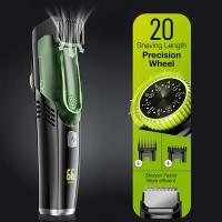Recortadora de barba para hombres, afeitadora de aseo corporal profesional, cortadora de pelo inalámbrica con aspiradora, regalo de vacaciones - details 1