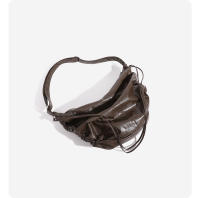 Bolso Cruzado de Gran Capacidad Diseño Plisado de Cordón Método de Espalda Múltiple - details 24