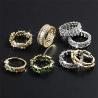 ZAKOL moda Murtilcolor Baguette anillos de circonia para mujeres Marquesa cristal hombres anillo boda fiesta joyería regalo - details 5