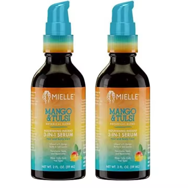 Mielle Organics Mango & Tulsi Suero instantáneo nutritivo 3 en 1 - 1
