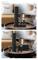 Abrebotellas de Vino Eléctrico de Acero Inoxidable Base de Carga Automática con Cortaventos y Vertedor de Vino para Cocina y Fiestas - details 12
