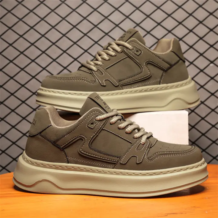 Nuevos zapatos deportivos y de ocio retro transpirables y versátiles de suela gruesa que realzan - 1