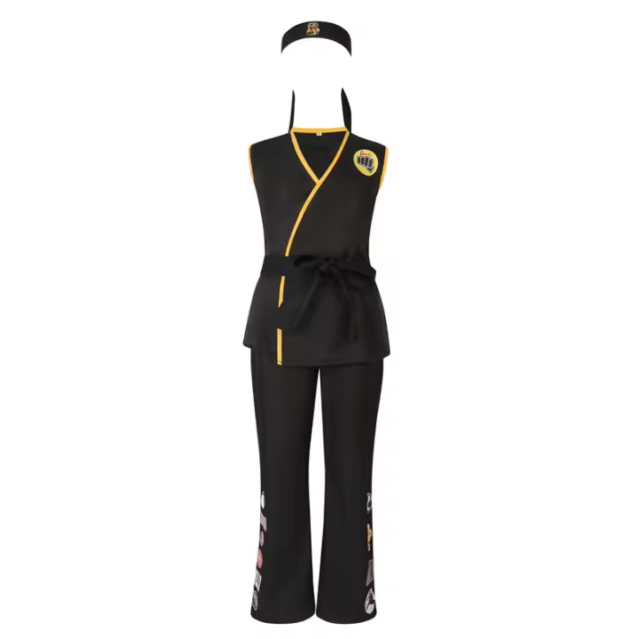 Ropa de Karate para niños y adultos de Halloween, disfraz de Taekwondo, disfraz de cosplay, disfraz de karate Cobra, ropa de entrenamiento de Taekwondo - 1
