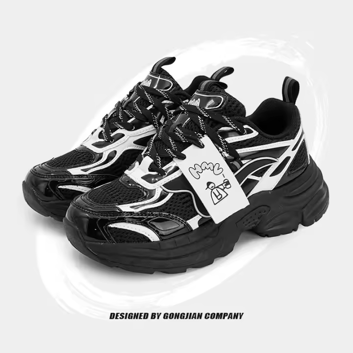 Zapatillas de Plataforma para Pareja Verano 2024 Zapatillas Casuales Ligeras para Mujer con Estilo Todo Matcheando - 1