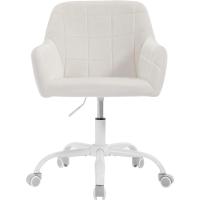 Ruedas, Silla Ergonómica de Estudio, Altura Ajustable, Silla Escritorio para Oficina y Dormitorio, Terciopelo, - details 4