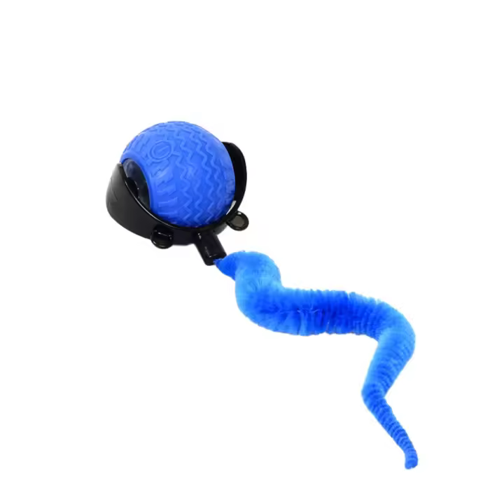 Pelota interactiva recargable para gato, juguete resistente a mordeduras, cola sintética, pelota rodante automática para gato, ratón de imitación Flexible - 1