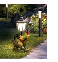 Nuevo Luz Solar de jardín, adorno gordo para cachorro, escultura de adorno de jardín, manualidad para regalo de resina - details 7