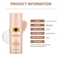 Base que cambia de Color 4 en 1, crema hidratante de larga duración, corrector resistente al agua, incluso tonificación de la piel, protector solar Spf 30, maquillaje blanqueador - details 9