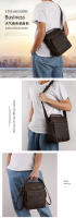 Bolso de cuero de vaca retro multifuncional para hombre de gran capacidad con hombro - details 0