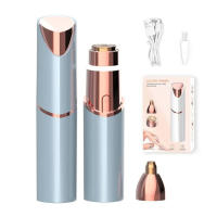 Recortador eléctrico de cejas para mujer, lápiz labial con eliminación de cara, USB, Mini afeitadora, depiladora, novedad de 2025 - details 0