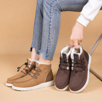 5 pares de zapatos de nieve de un pedal con banda elástica para estudiantes cálidos de tubo medio de algodón - details 18