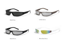 Gafas de Sol para Hombres Marco Rectangular Narrow Certificado CE Hechas en China - details 3