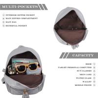 Mochila de Cuero PU para Mujer, Mochila Informal para Viajar, Trabajo Escolar, Bandolera, Conjunto de Mochila - details 10