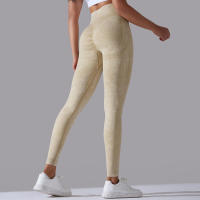 Pantalones de yoga para mujer, pantalones deportivos transpirables de cintura alta, ropa de gimnasio para levantamiento de glúteos, entrenamiento - details 14
