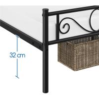Cama Individual Hierro Cama Metálica para colchón de 90 x 190cm Cama Industrial Estructura Metal - details 3