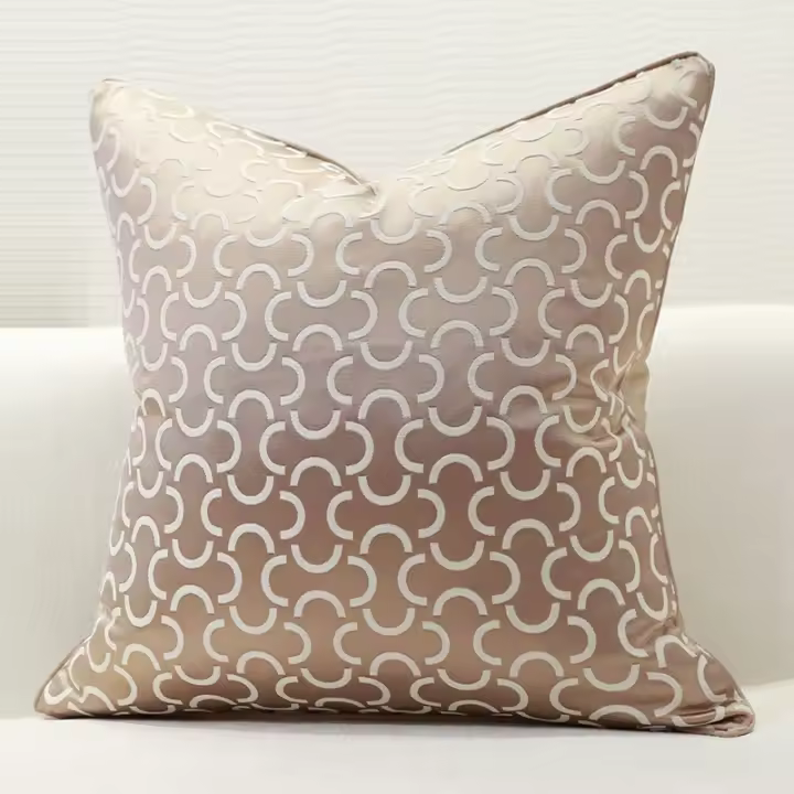 Fundas de Almohada Decorativas Modernas de Lujo Tiras Jacquard Gruesas Moda Nórdica para Sofá - 1