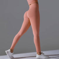 Hamidou-Pantalones deportivos de Yoga para mujer, mallas de cintura alta y caderas ajustadas, glúteos de melocotón, pantalones de Yoga desnudos de cintura alta - details 44