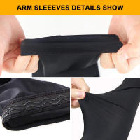 Soporte de brazo largo deportivo, mangas de compresión de codo, almohadillas de nido de abeja, protector de brazo a prueba de golpes, baloncesto, fútbol, ciclismo, 1 par - details 11