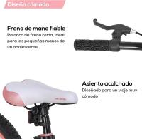 Bicicletas para Niños y Niñas 20 Pulgadas, 1 Velocidad, Horquilla de Suspensión y Freno en V - details 21