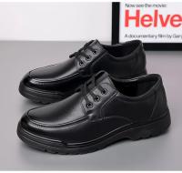 Zapatos de cuero de los hombres de negocios zapatos casuales de moda transpirable británicos zapatos casuales de encaje para arriba - details 13