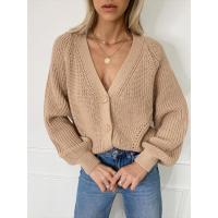 Moda Otoño 2024 Suéter de Punto Holgado con Cuello Redondo y Manga Larga para Mujer, Ideal para Superponer - details 12