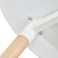 Mesa de Comedor, Estilo escandinavo Ronda Mesa y Patas de Madera de Haya, 80*72 cm, Color Blanco - details 17