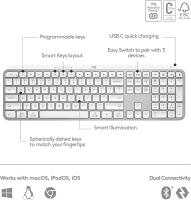 Logitech MX Keys S Teclado Inalámbrico Ultra-delgado y Silencioso Carga Recargable Iluminación - details 6