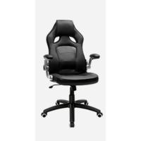 Oficina Alta, con Altura Ajustable, Apoyabrazos Abatibles, Mecanismo de Inclinación, Silla para Juegos, Negro, 80x65x32 - details 18