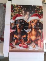 Calendario de Adviento de Navidad 2024,con 24 encantadores colgantes de perro salchicha, adornos de árbol de Navidad para decora - details 4
