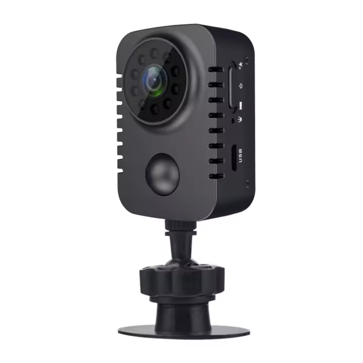 Minicámara de seguridad Full HD para coche, videocámara de bolsillo con visión nocturna, detección de movimiento, grabadora de vídeo PIR en espera, 1080P - 1