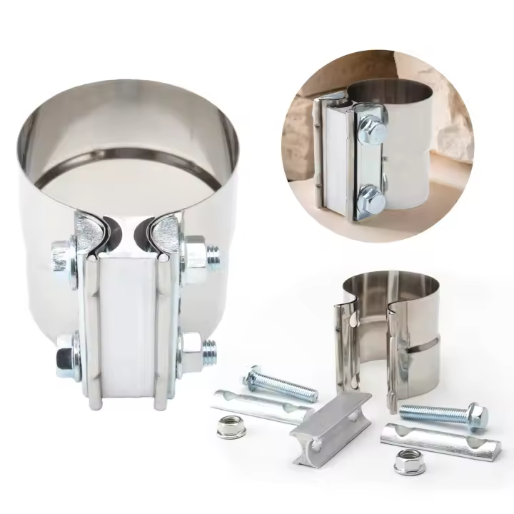 Abrazadera de Tubo de Acero Inoxidable Conexión de Tubo de Escape de Silenciador - 1