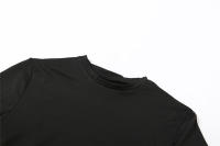 BUNO-Conjunto de dos piezas de verano para mujer, color sólido, manga corta, color sólido, tops cortos y falda larga - details 18