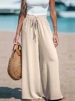 Pantalones de pierna ancha cómodos e informales TK para mujer - details 1