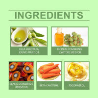 La mascarilla de aceite de ricino mejora el cabello seco y encrespado, hidrata, suaviza y cuida el cabello. - details 2