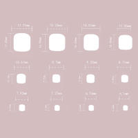 Uñas artificiales de lentejuelas de estilo simple cuadrado para mujer - details 6